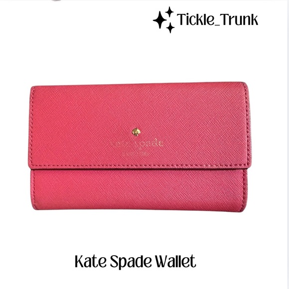 kate spade Handbags - Kate Spade Vibrant Pink Wallet